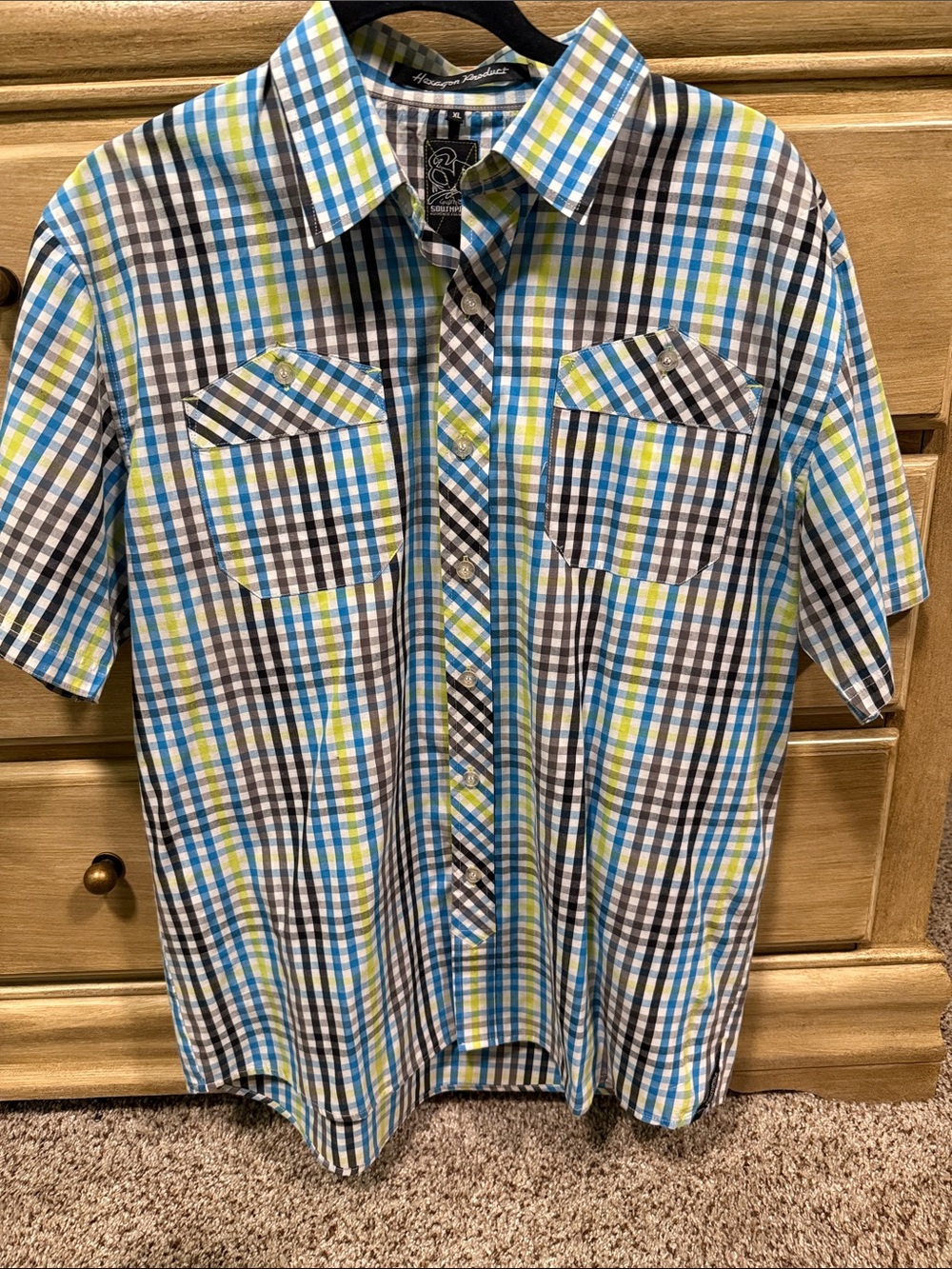 South Pole Y2K Vintage plaid Shirt XL